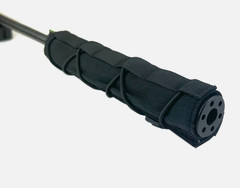 STEALTH ALLOY 9 Muzzle Brake for 1/2×28 GBB With Black Heat Cover