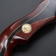 60″ Takedown Recurve Bow 25-50lbs Left Hand 15″ Wooden Riser Outdoor Hunting Bow