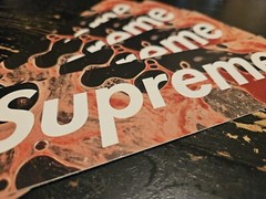 Supreme Blood & Semen Box Logo Sticker FW17 100% Authentic + Free Surprise