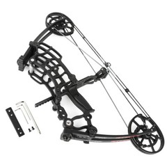 Compound Bow Dual-use Short Axis 40-65lbs Steel Ball Arrow Hunting Fishing RH LH