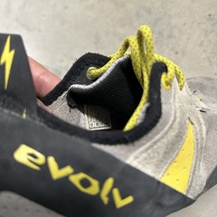 Evolv Rock Climbing Shoes Trax USA Canvas Outdoor Grey Size 12 Mens