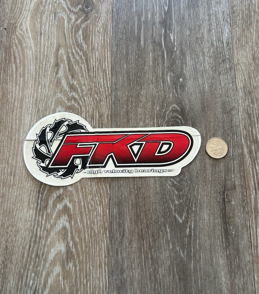 NEW FKD BEARINGS VINTAGE 90’S SKATEBOARD SURF BMX SUP GOLF SNOW SKATE STICKER