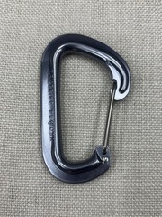 FIVE PACK Black Diamond Neutrino Aluminum Wiregate Carabiner – Gray 24kN – NEW