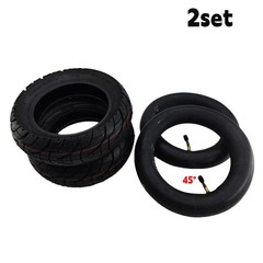 2X 80/65-6 Tire 10×2.50 Tube 90° for Kugoo M4 Quick 3 Zero 10X Electric Scooter