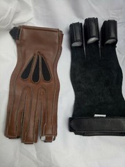 TRADITIONAL ARCHERY SHOOTING LEATHER GLOVE TOP QUALITY GLOVE 100% REAL LEATHER