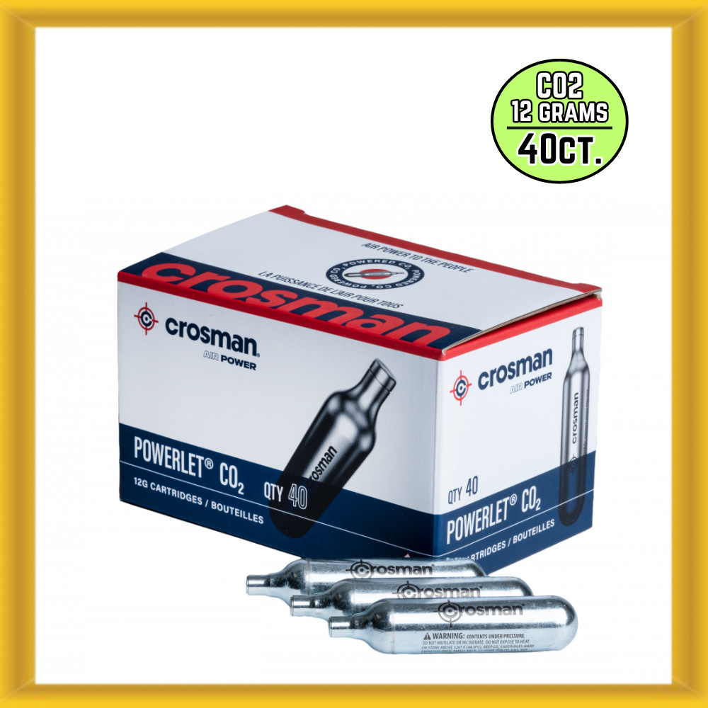 Crosman 23140 Powerlet 12 Grams CO2 Cartridges (40 count)