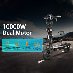 Foldable Dual Motor 14″ 10000W 50A Strong Power Electric Scooter Fast Speed Necg