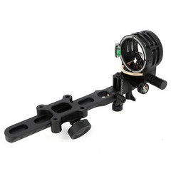 Archery Bow Sight 5-pin 0.019»Optical Fiber Micro Adjustment CNC Compound Bow