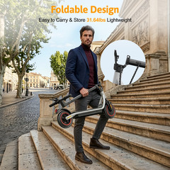 iScooter i9MAX Electric Scooter 21MPH 10Ah Latest Upgrades Foldable E-scooter