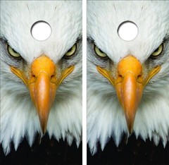 Bald Eagle Cornhole Board Wrap LAMINATED Wrap Decal Vinyl Sticker #4161