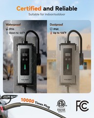 WOLFBOX Level 2 Tesla Charger 32A,Portable ev Charger Station with ETL Certif…