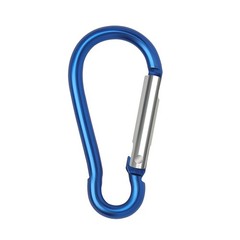 10 PCS Aluminum Carabiner D Shape Spring Clip Snap Key Hook Keychain Buckle