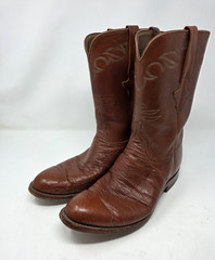 Lucchese Handmade Brown Leather Western Cowboy Boots Men’s US 10 L5379