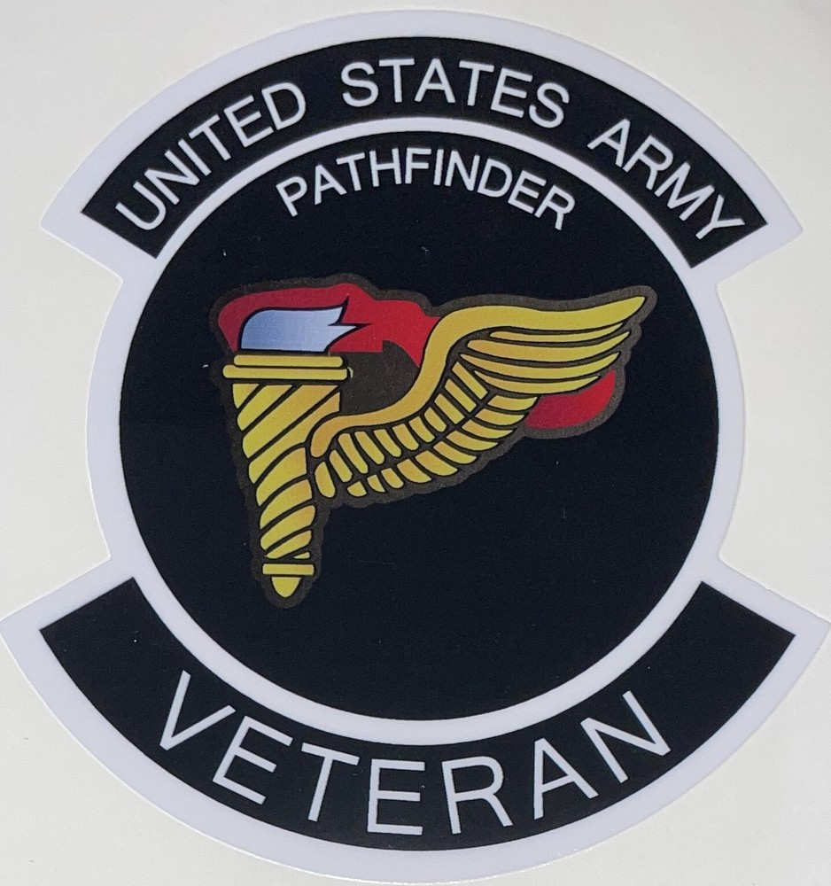 US Army Pathfinder Veteran Sticker Waterproof D675