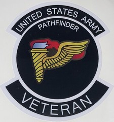 US Army Pathfinder Veteran Sticker Waterproof D675