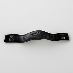 LOGIC BY COUNTY Padded Black Leather Dressage Girth 28″ EXCELLENT Condition