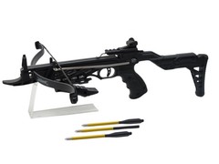 KingsArchery Crossbow Pistol Self-Cocking 80LBS Archery Bow Aluminum Arrow Hunt