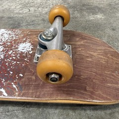 Vintage Madrid Skateboard Explosion Wood Grain Cadillac Trucks Complete