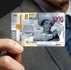 Banco De Mexico 1000 Pesos Credit Debit Card Skin Cover Sticker 1PC