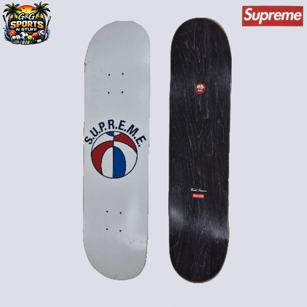 SUPREME League Skateboard Deck SS23 Collection World Famous S.U.P.R.E.M.E. White