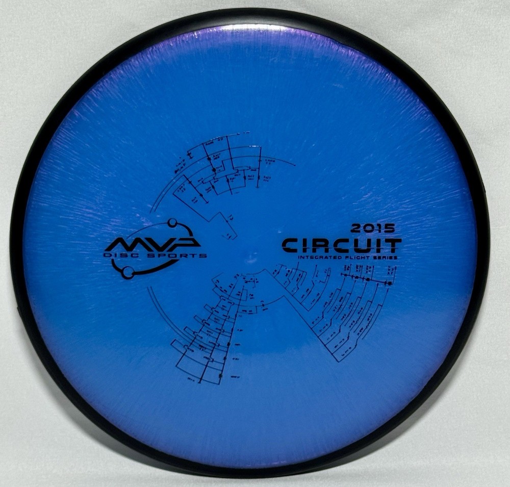 MVP Discs Neutron Ion with 2015 Circuit Series Stamp Blue Plasma Wave Disc Golf