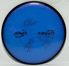 MVP Discs Neutron Ion with 2015 Circuit Series Stamp Blue Plasma Wave Disc Golf