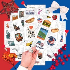 USA Stickers for Water Bottle and Laptop – USA Party Supplies & Decorations, …
