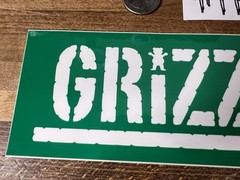 Grizzly Griptape Green / White Bar Sticker Torey Pudwill Skateboarding Supreme