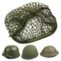 Tactics Airsoft Helmet Net Cover, Army Green Camouflage One Size, green