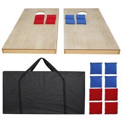 UNFINISHED Wooden Cornhole Bean Bag Toss Game Set Lawn Backyard Playset 4 x 2FT