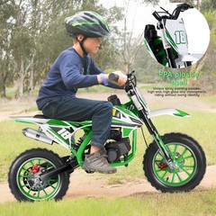 50cc Dirt Bike Pit Bike 2 Stroke Gas Powered Off Road Pull Start for Kids Gift