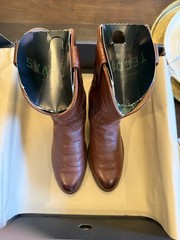 Tecovas The Cartwright Men’s Western Boots Bourbon Calf Brown 8.5D with Box