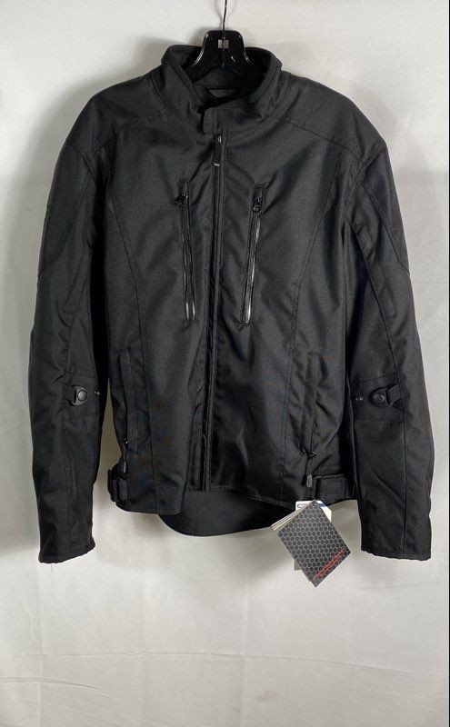 BILT Men’s Evolution Motorcycle Jacket Black Textile Water Resistant Armor NWT M