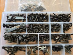 Rollerblade – Huge box of Inline Skate Parts – hundreds of hardware pieces