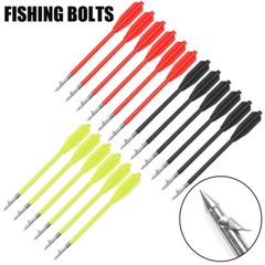 6pcs 6.8″in Plastic Hunting Fishing Bolts Arrows for 50-80 lbs Pistol Crossbow