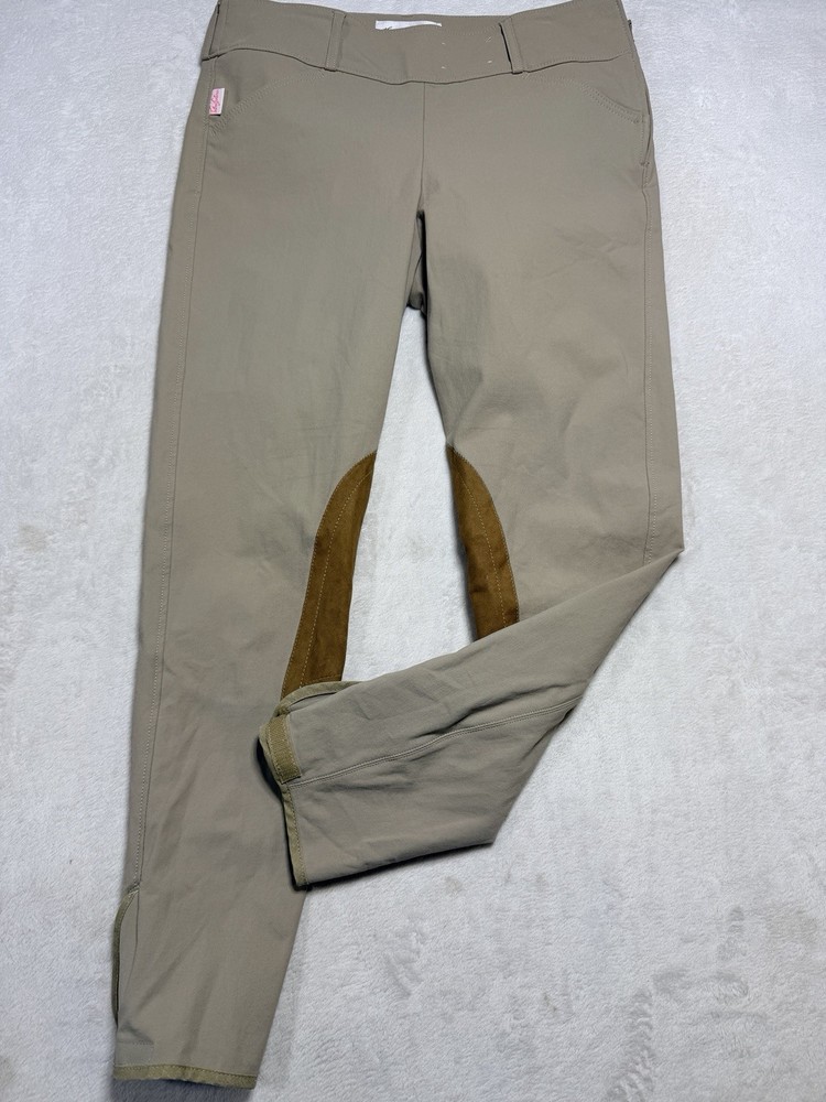 Tailored Sportsman Trophy Hunter Breeches 30 Regular Tan Knee Patch USA Made