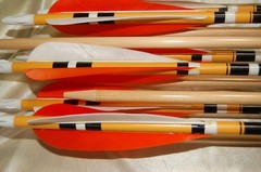 Rose City Archery Port Orford Cedar Fancy Arrows 11/32 28in 50/55LB Parabolic