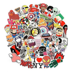 100pcs Random Sticker, Waterproof 100PCS for Kitchen Home