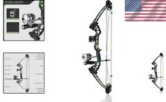 Bowfishing Bow Kit with 3 Arrows 15-45 LBS Draw Length 18″-29.5″, Fishing Ree…