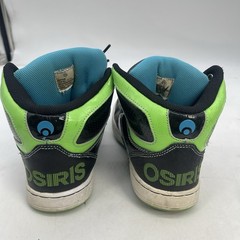 Osiris Shoes Mens 5.5 High-Top Skateboarding Sneakers Black Blue Green