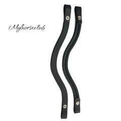 Set 20 x 1 Empty channel Leather English Padded Bridle Browbands Snap botton