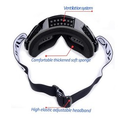 2 Pack ATV Goggles Dirt Bike Motocross Off Road Riding Black Clear+black Grey