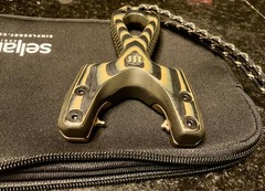 Limited Edition SimpleShot Slant Spartan #51/320, G10, Brass. Slingshot