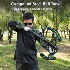 Ball Bearing Bow, Compound Bow Set That Shoots Steel Balls, Right Handed Hunt…