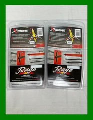 2 Pack Rage Xtreme Slipcam 100 grain Broadheads 2 Steel Blade with Shock Collars