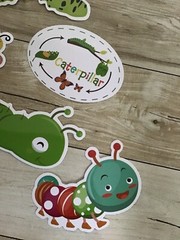 CATERPILLAR Bugs KIDS Stickers Vinyl Waterproof PVC Luggage Laptop Decals Lot