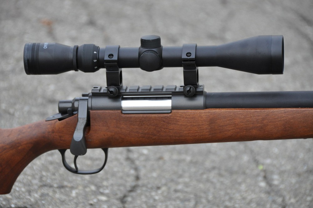 Wood Color Well VSR-10 Bolt Action Airsoft 500 FPS w X9 Magnify Scope w Bipod