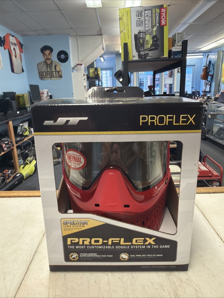 JT ProFlex Paintball Mask Goggle System Custom Birthstone Ice Ruby