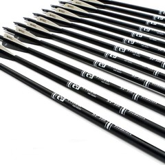 TIGER ARCHERY 30Inch Carbon Arrow Practice Hunting Arrows with Removable Tips…
