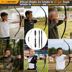 Flexible Nylon Bow with 57 Inch Length for Beginners Left Right Orientation